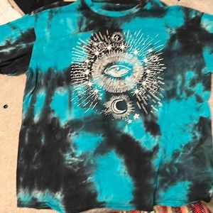 Blue Tie dye XXL spiritual hippie shirt